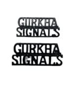 British Gurkha Signals Shoulder Titles Insignia Pair