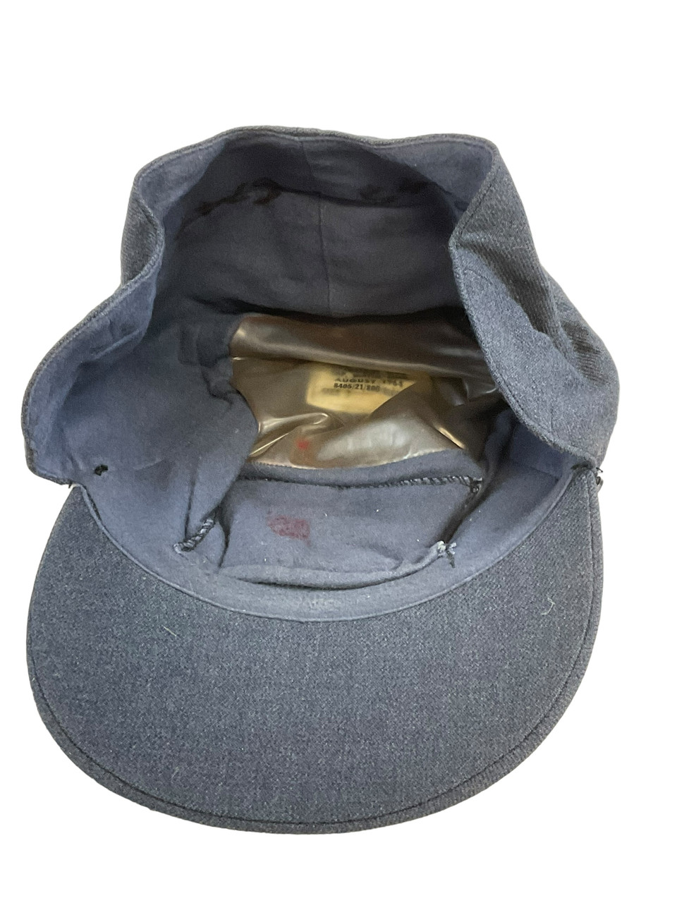 Canadian RCAF Winter Blue Cap Size 7 Dated 1964 with Insignia Canadian RCAF Winter Blue Cap Size 7 Dated 1964 with Insignia