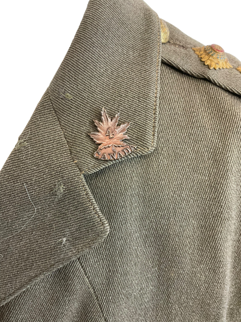WW1 Canadian CEF 4th Battalion Officers Named Four Pocket Service Dress WW1 Canadian CEF 4th Battalion Officers Named Four Pocket Service Dress