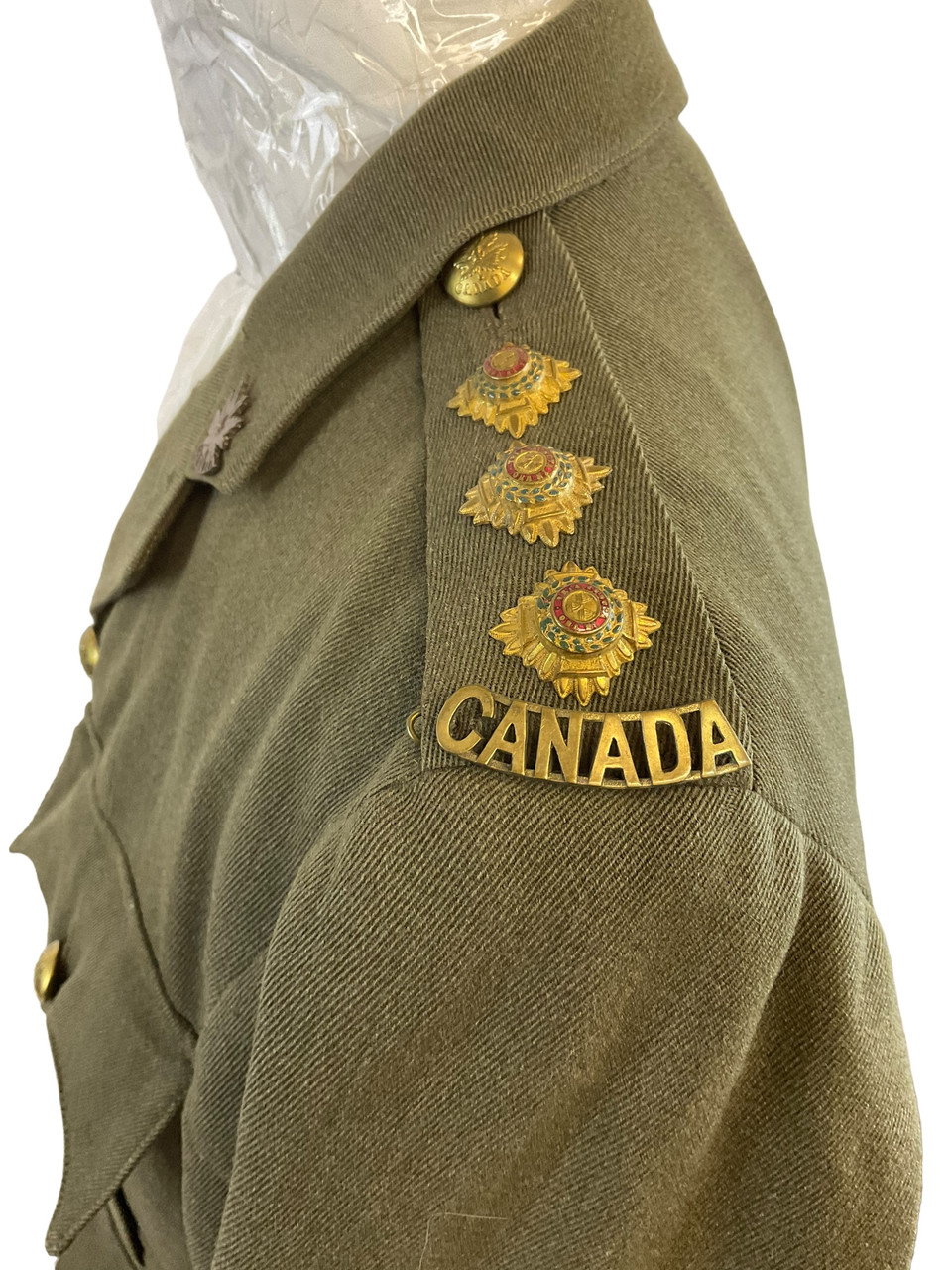 WW1 Canadian CEF 4th Battalion Officers Named Four Pocket Service Dress WW1 Canadian CEF 4th Battalion Officers Named Four Pocket Service Dress