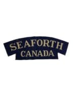 WW2 Canadian Seaforth Highlanders Canvas Shoulder Title Single
