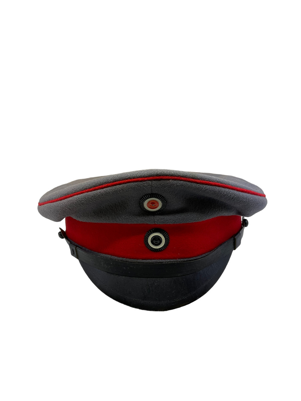 WW1 Imperial German Prussian M-10 Infantry Visor Peak Cap with Bag of Manufacturer WW1 Imperial German Prussian M-10 Infantry Visor Peak Cap with Bag of Manufacturer