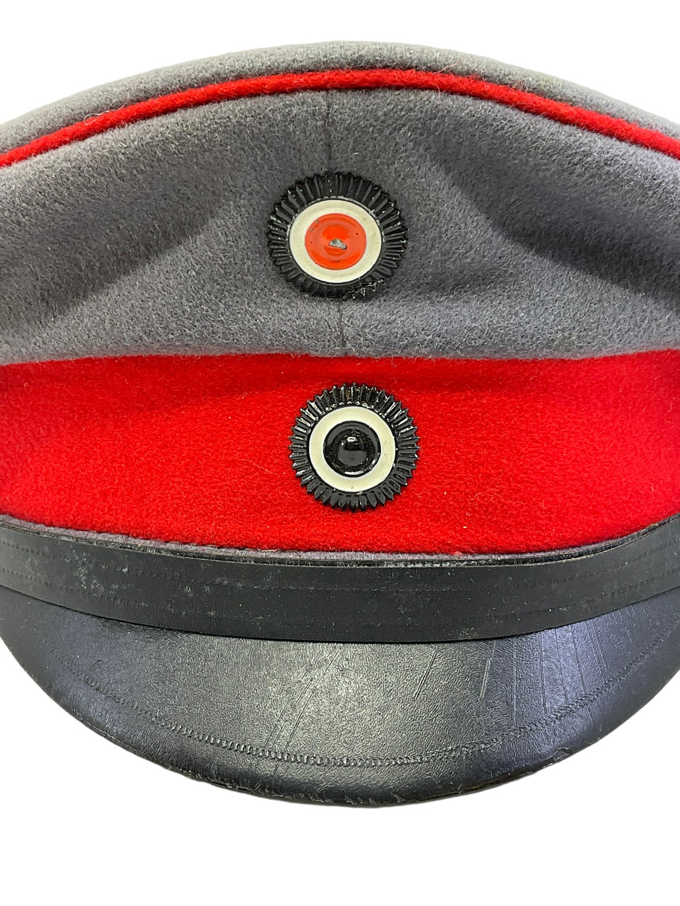 WW1 Imperial German Prussian M-10 Infantry Visor Peak Cap with Bag of Manufacturer WW1 Imperial German Prussian M-10 Infantry Visor Peak Cap with Bag of Manufacturer