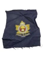 WW2 Canadian Les Fusiliers De Sherbooke Bullion Wire Blazer Crest