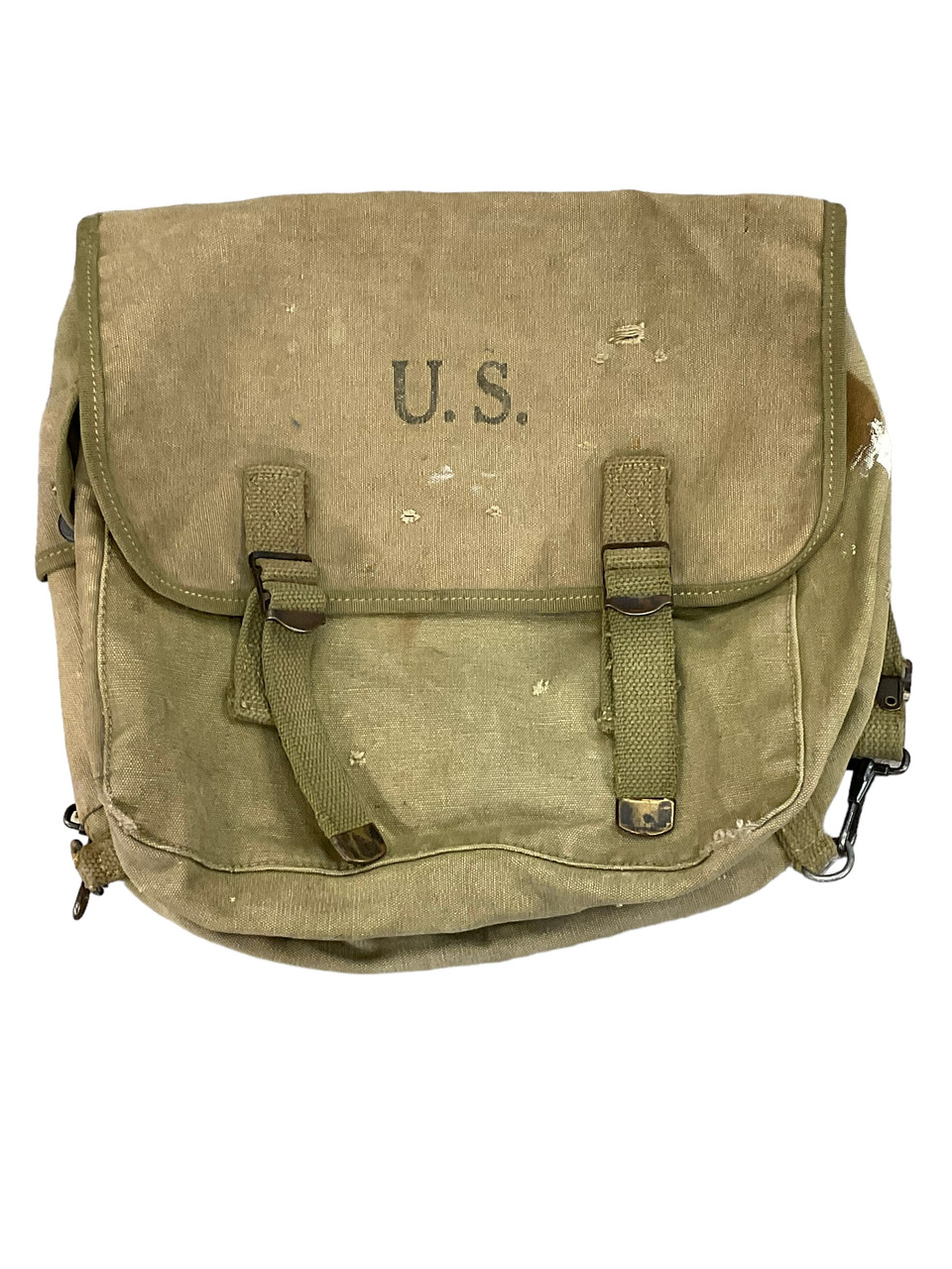 WW2 US Army Musette Officer Bag 1943 Dated WW2 US Army Musette Officer Bag 1943 Dated