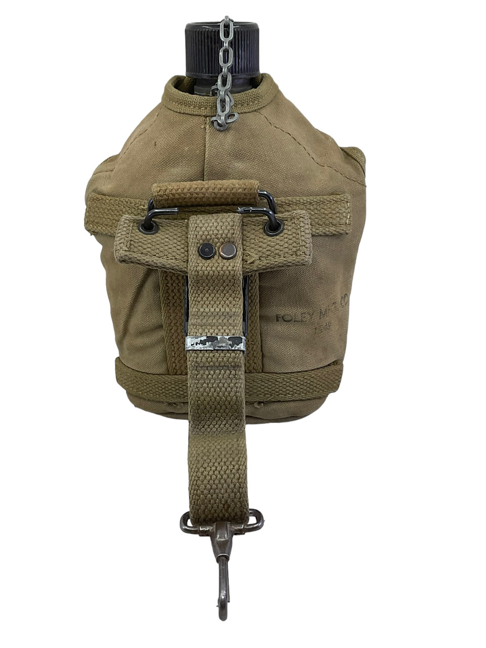 WW2 US Army Cavalry Airborne Canteen with Strap and Cup 1942 Dated WW2 US Army Cavalry Airborne Canteen with Strap and Cup 1942 Dated