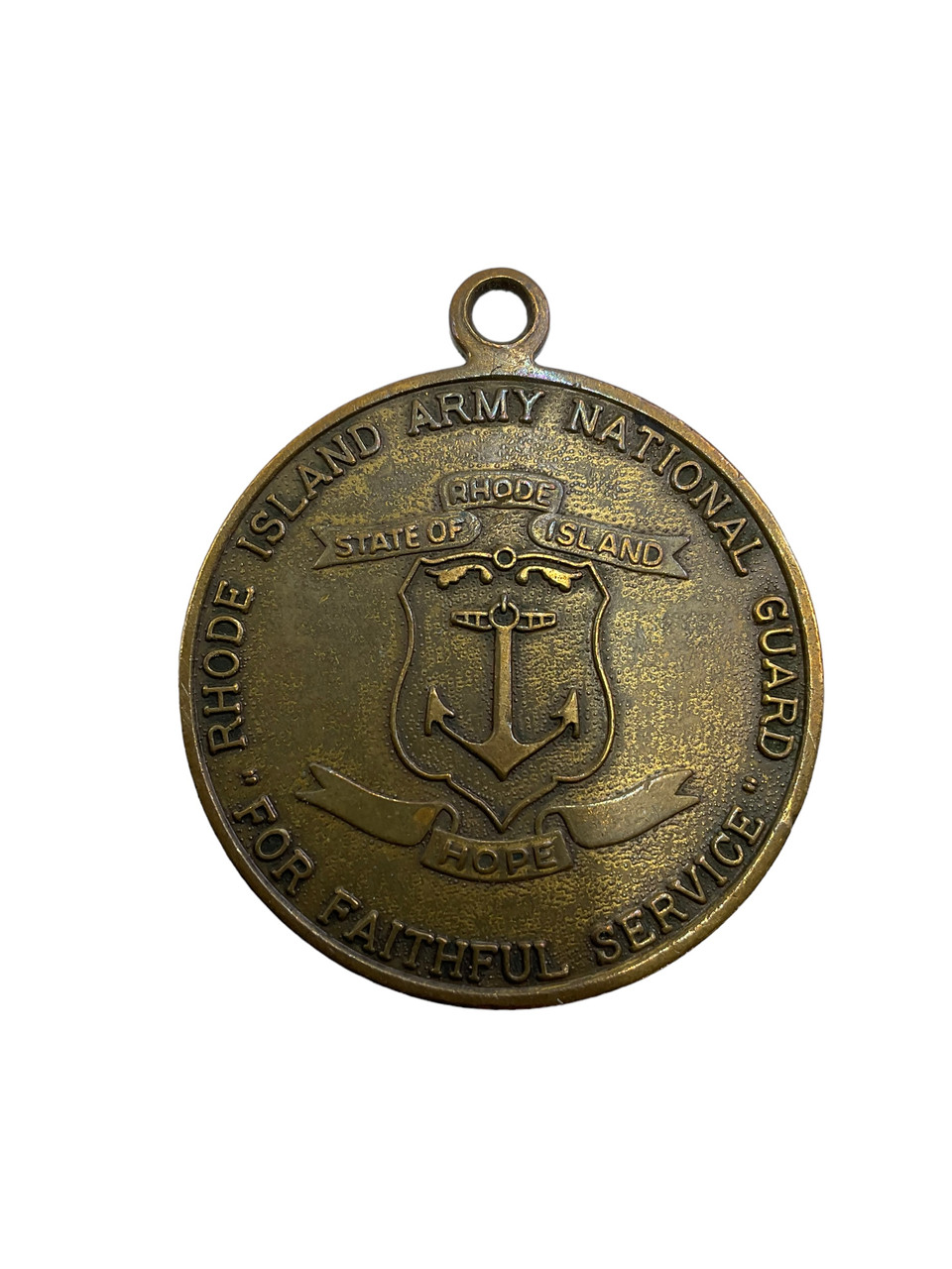 US Rhode Island National Guard Faithfull Service Medal Full Size US Rhode Island National Guard Faithfull Service Medal Full Size