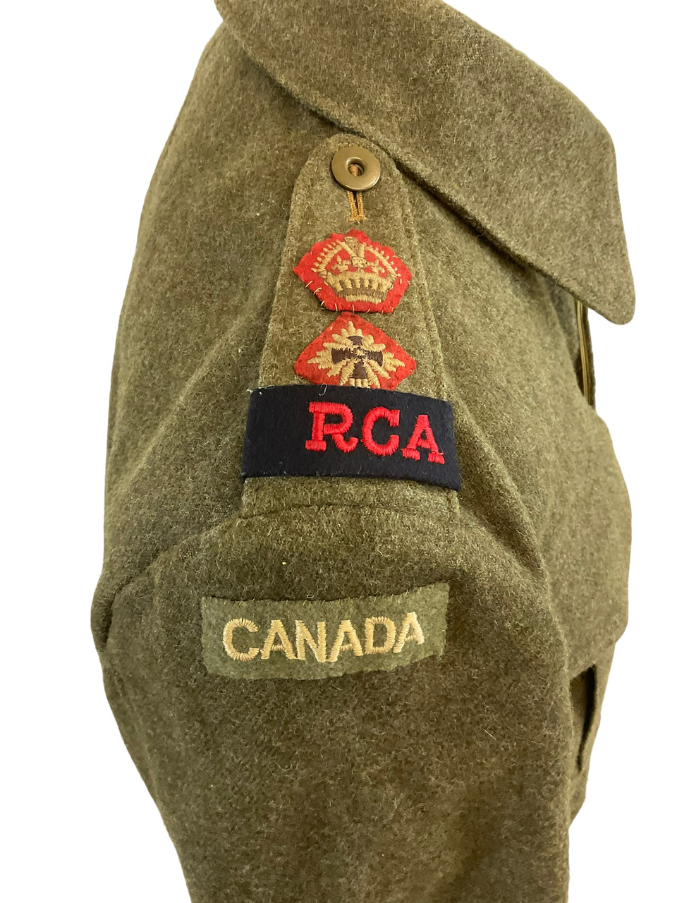 WW2 Canadian RCA Lt Colonel Battle Dress Jacket 1944 Dated WW2 Canadian RCA Lt Colonel Battle Dress Jacket 1944 Dated