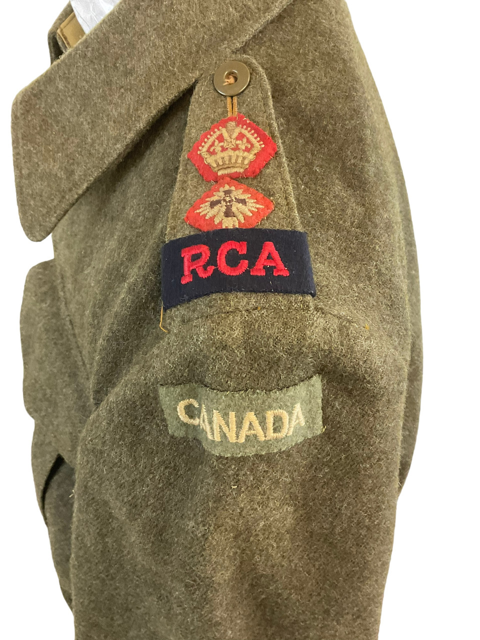 WW2 Canadian RCA Lt Colonel Battle Dress Jacket 1944 Dated WW2 Canadian RCA Lt Colonel Battle Dress Jacket 1944 Dated