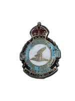 WW2 Canadian RCAF 5 Squadron Lapel Badge Pin Sterling Silver