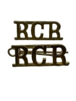 Royal Canadian Regiment RCR Shoulder Titles Insignia Pair
