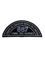 Canadian RCAC Air Cadets 687 Laval Des Rapides Shoulder Title Insignia Patch