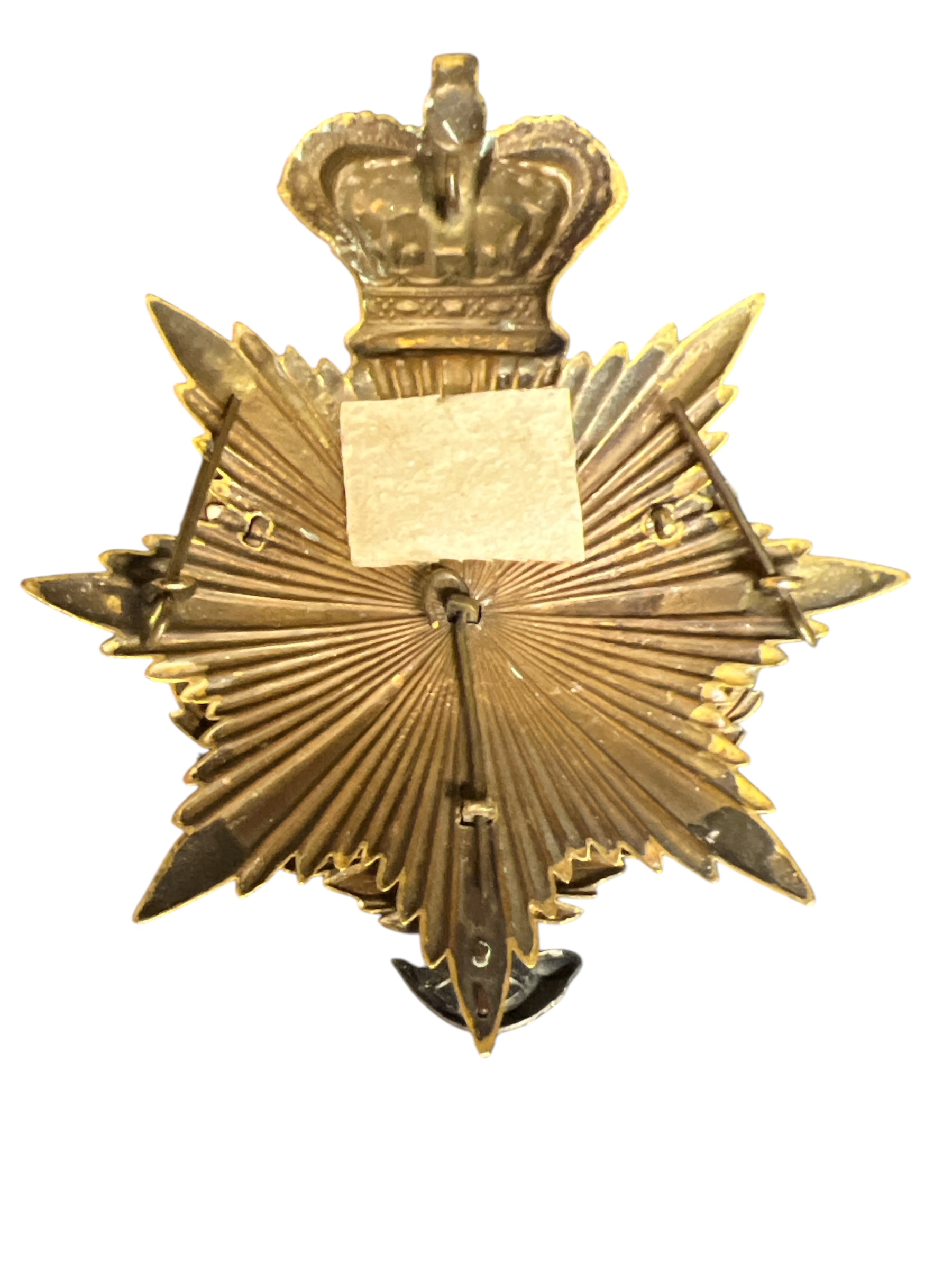 British Victorian Royal Marines Light Infantry Officers Helmet Plate 2 British Victorian Royal Marines Light Infantry Officers Helmet Plate 2