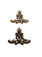 WW1 Canadian CEF CFA Artillery Collars Insignia Pair