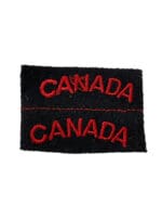 WW2 Canadian Navy CANADA Nationality Titles Insignia Pair