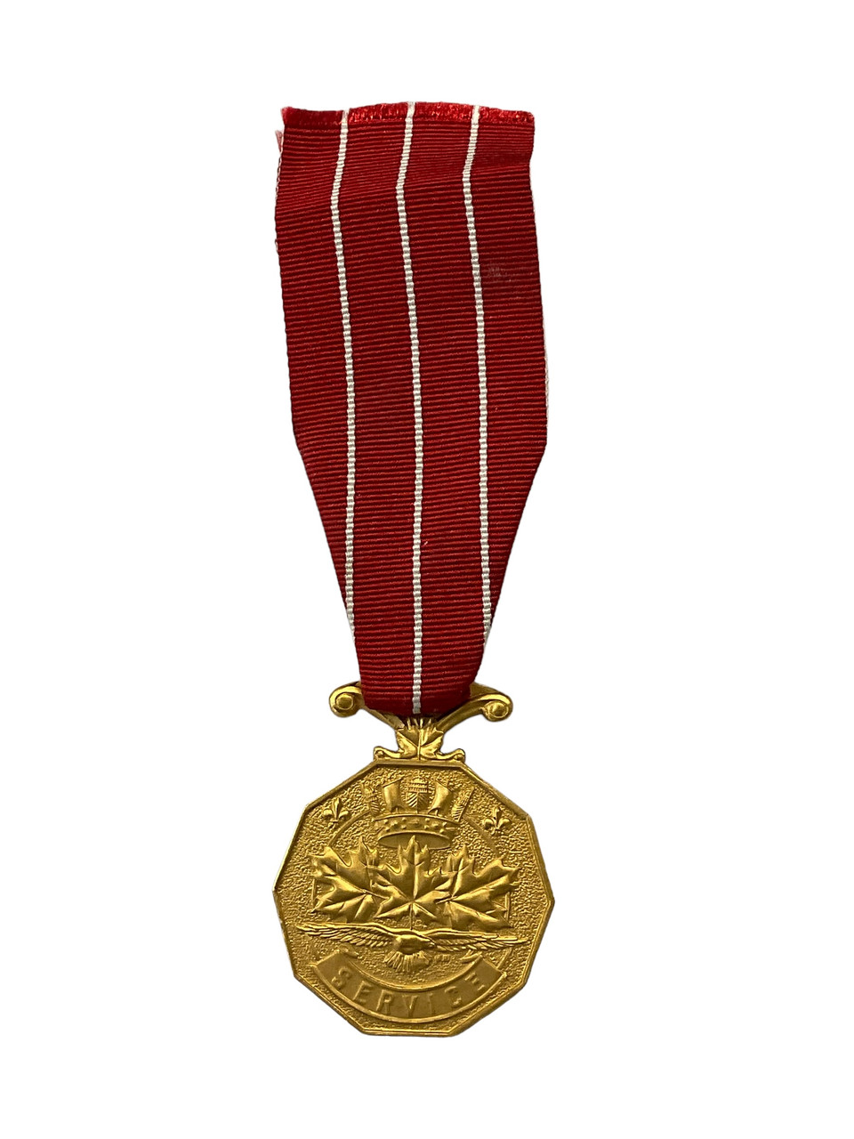 Canadian Forces Decoration CD Long Service Medal Full Size Sgt EL Wadden Canadian Forces Decoration CD Long Service Medal Full Size Sgt EL Wadden