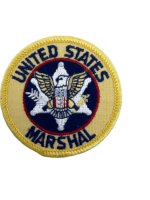 US United States Marshal Police Patch Round Small