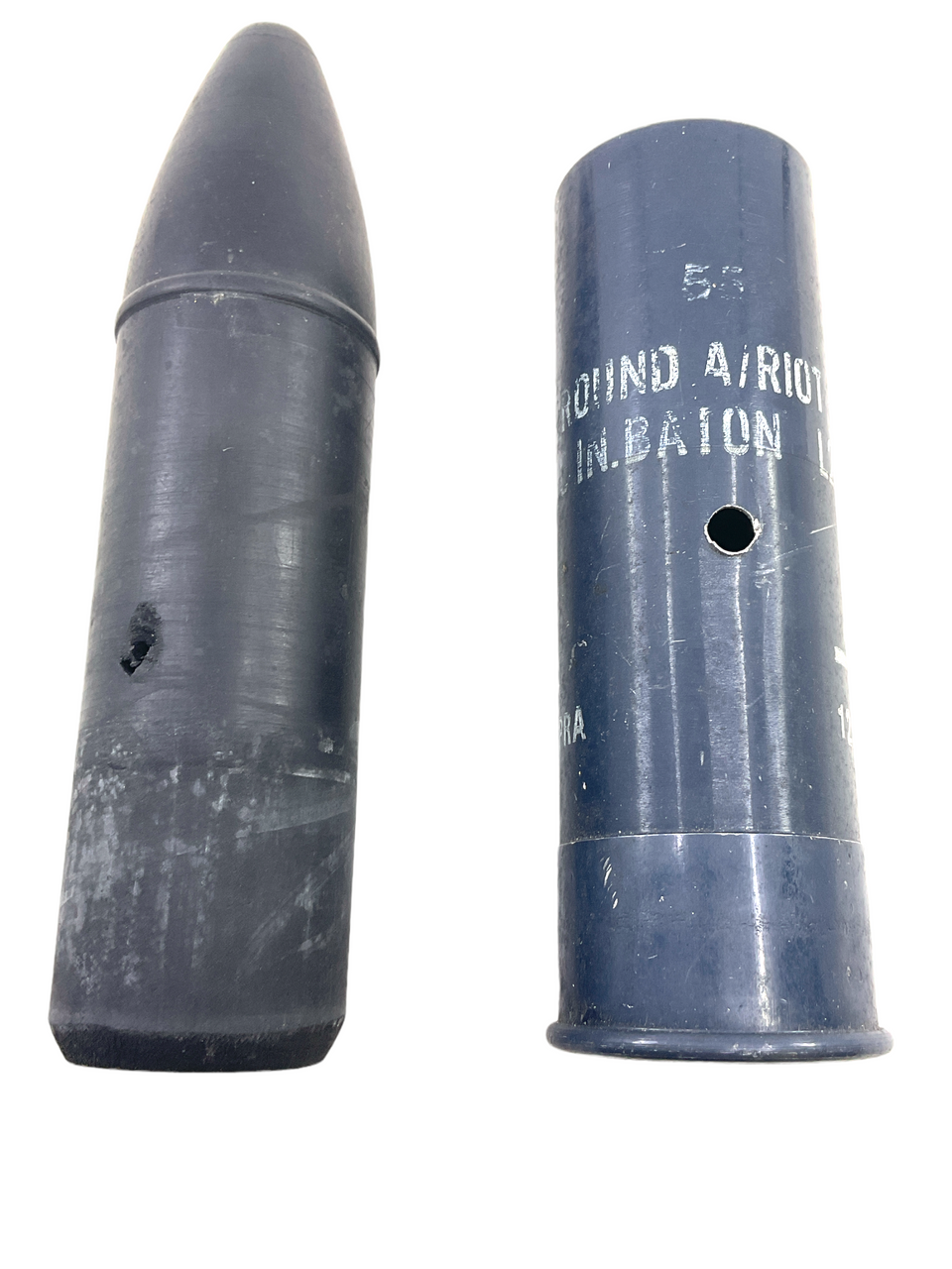 Canadian British Anti Riot Rubber Bullet Round INERT Canadian British Anti Riot Rubber Bullet Round INERT