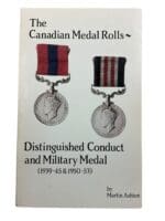 WW2 The Canadian Medal Rolls Distinguished Conduct And Military Medal Softcover Reference Book