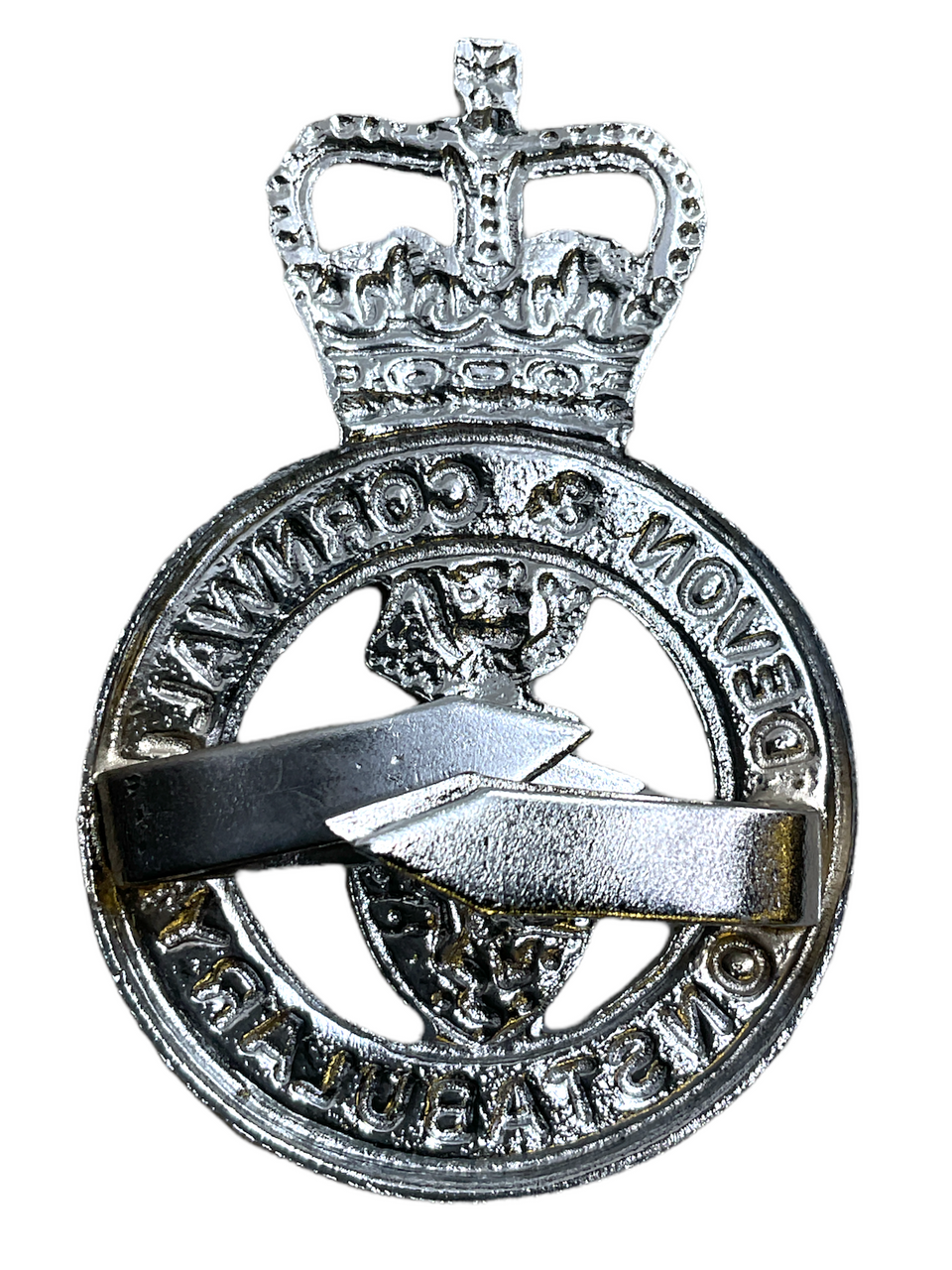British Devon & Cornwall Constabulary Police Helmet Badge British Devon & Cornwall Constabulary Police Helmet Badge