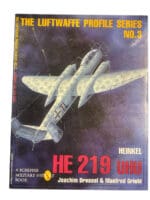 WW2 German The Luftwaffe Profile Series No 3 Heinkel HE 219 UHU Schiffer Softcover Reference Book