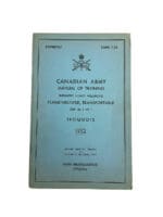 Canadian Army Manual Flamethrower Transportable Iroquois Softcover Reference Book