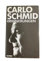 WW2 German Carlo Schmids Memoirs GERMAN TEXT Hardcover Reference Book WW2 German Carlo Schmids Memoirs GERMAN TEXT Hardcover Reference Book