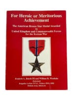 WW2 US For Heroic of Meritorious Achievement Softcover Reference Book