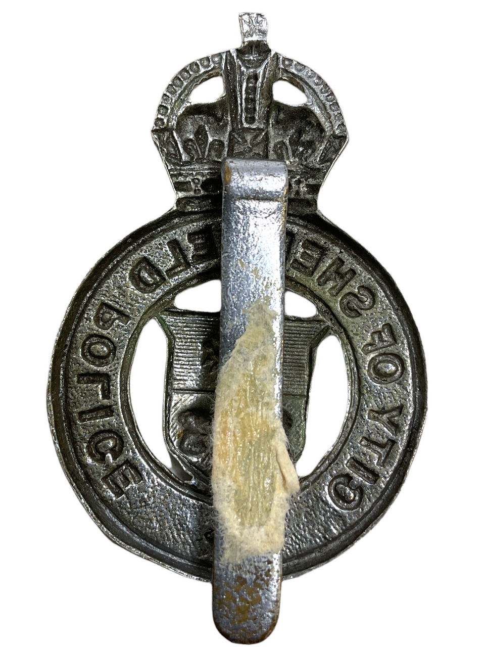British City Of Sheffield Yorkshire Police Constabulary Helmet Badge British City Of Sheffield Yorkshire Police Constabulary Helmet Badge