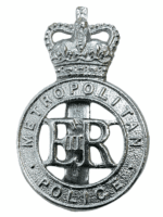 British Metropolitan London Police Constabulary Helmet Badge