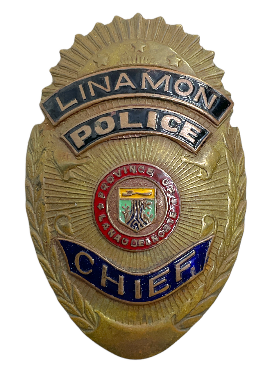 Philippines Linamon Chief Of Police Pocket Badge Philippines Linamon Chief Of Police Pocket Badge