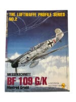 WW2 German The Luftwaffe Profile Series No 2 Messerschmitt BF 109 G/K Schiffer Softcover Reference Book
