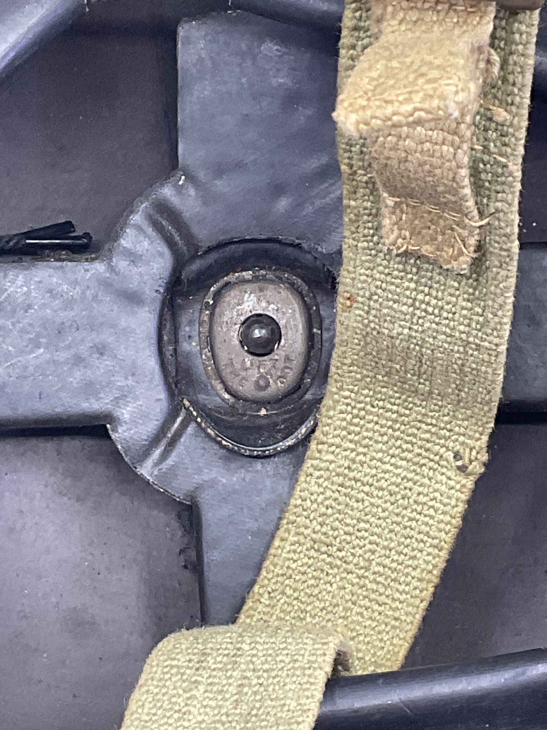 WW2 British Royal Armoured Corps Helmet BMB 1945 Dated WW2 British Royal Armoured Corps Helmet BMB 1945 Dated