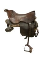 WW1 Canadian CEF Cavalry Saddle 1914 Dated C Broad Arrowed Complete WW1 Canadian CEF Cavalry Saddle 1914 Dated C Broad Arrowed Complete