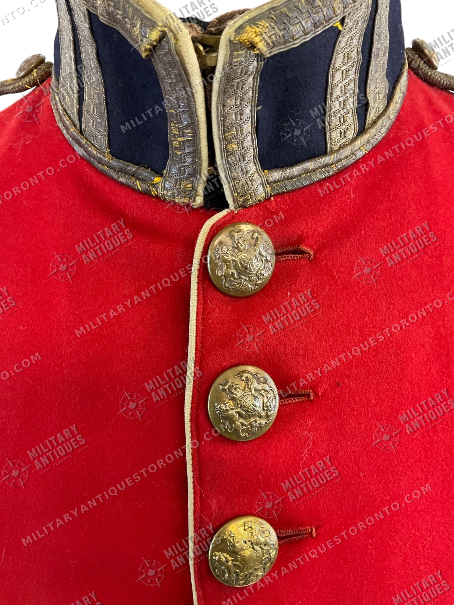 Pre WW1 Canadian RMC Officers Scarlet Named Tunic with Rare Buckle ...