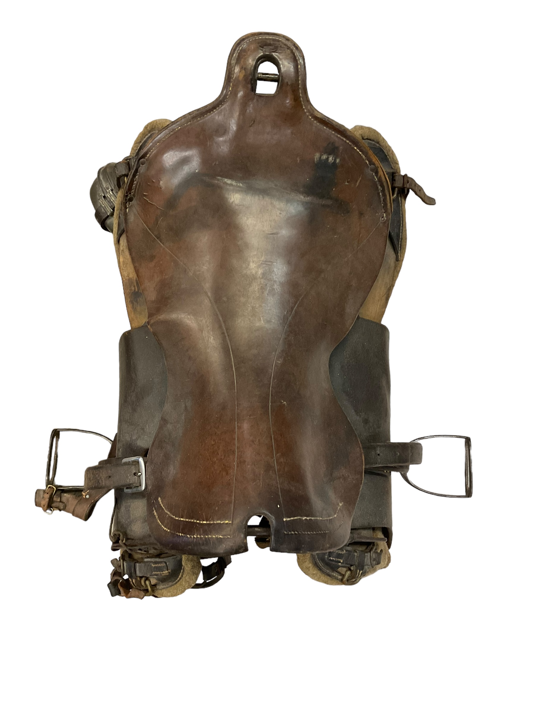 WW1 Canadian CEF Cavalry Saddle 1914 Dated C Broad Arrowed Complete WW1 Canadian CEF Cavalry Saddle 1914 Dated C Broad Arrowed Complete