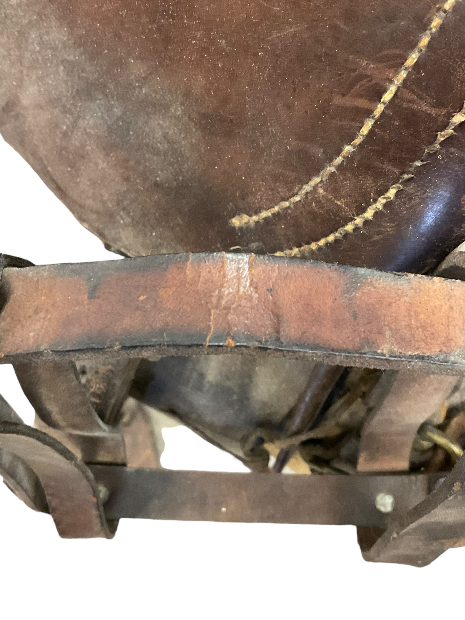 WW1 Canadian CEF Cavalry Saddle 1914 Dated C Broad Arrowed Complete WW1 Canadian CEF Cavalry Saddle 1914 Dated C Broad Arrowed Complete