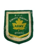 Canadian Army Dominion Rifle Marksmen 1st Class Patch Canadian Army Dominion Rifle Marksmen 1st Class Patch