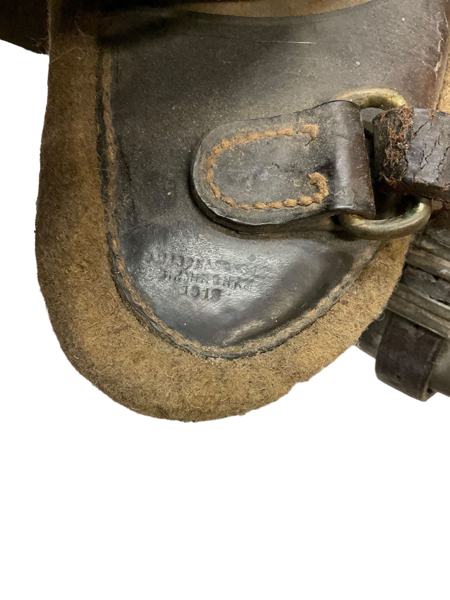 WW1 Canadian CEF Cavalry Saddle 1914 Dated C Broad Arrowed Complete WW1 Canadian CEF Cavalry Saddle 1914 Dated C Broad Arrowed Complete