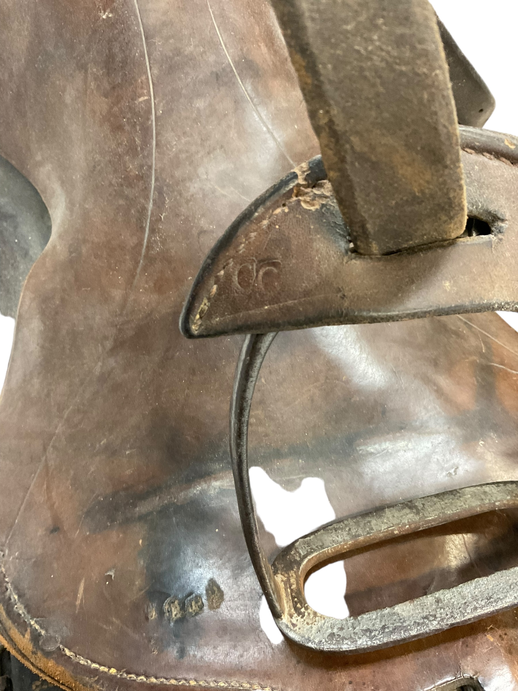 WW1 Canadian CEF Cavalry Saddle 1914 Dated C Broad Arrowed Complete WW1 Canadian CEF Cavalry Saddle 1914 Dated C Broad Arrowed Complete