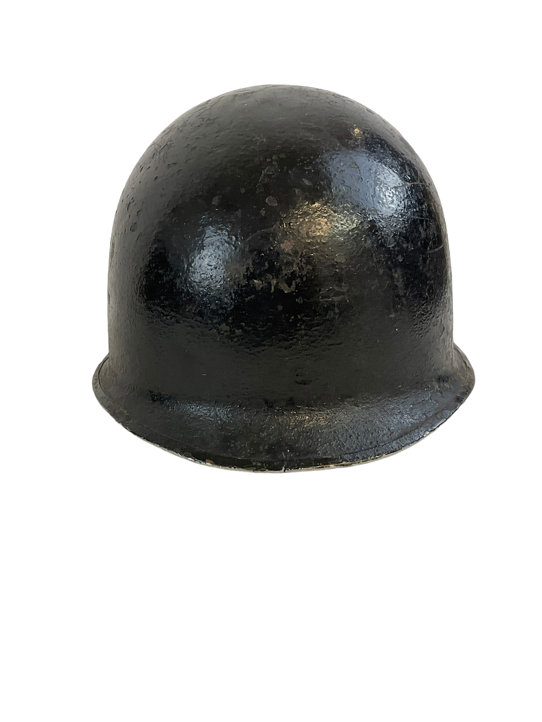 WW2 US M1 Steel Helmet Front Seam Fixed Bail with Cut Down Liner WW2 US M1 Steel Helmet Front Seam Fixed Bail with Cut Down Liner