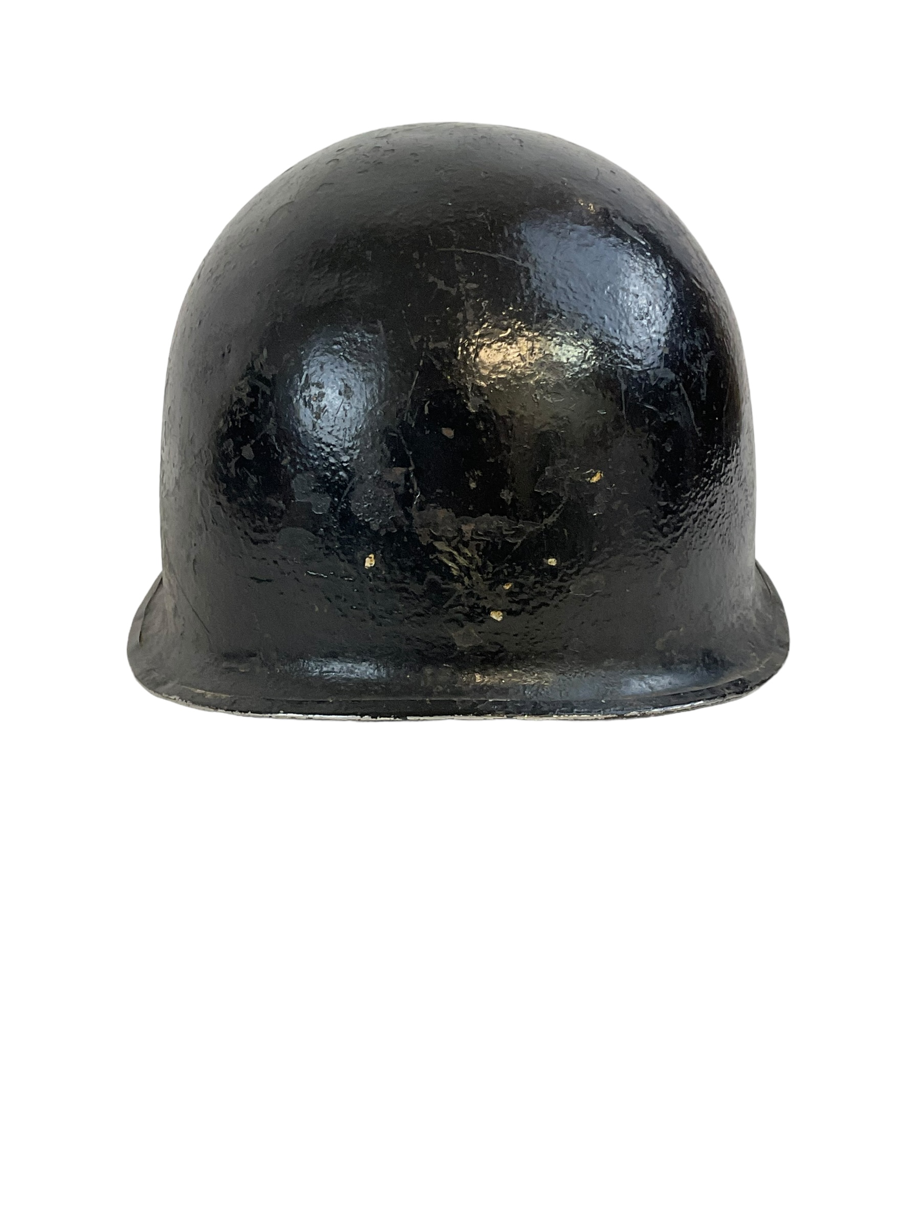 WW2 US M1 Steel Helmet Front Seam Fixed Bail with Cut Down Liner WW2 US M1 Steel Helmet Front Seam Fixed Bail with Cut Down Liner