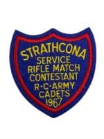 Canadian Army Cadets Strathcona Service Rifle Match 1967 Patch Canadian Army Cadets Strathcona Service Rifle Match 1967 Patch