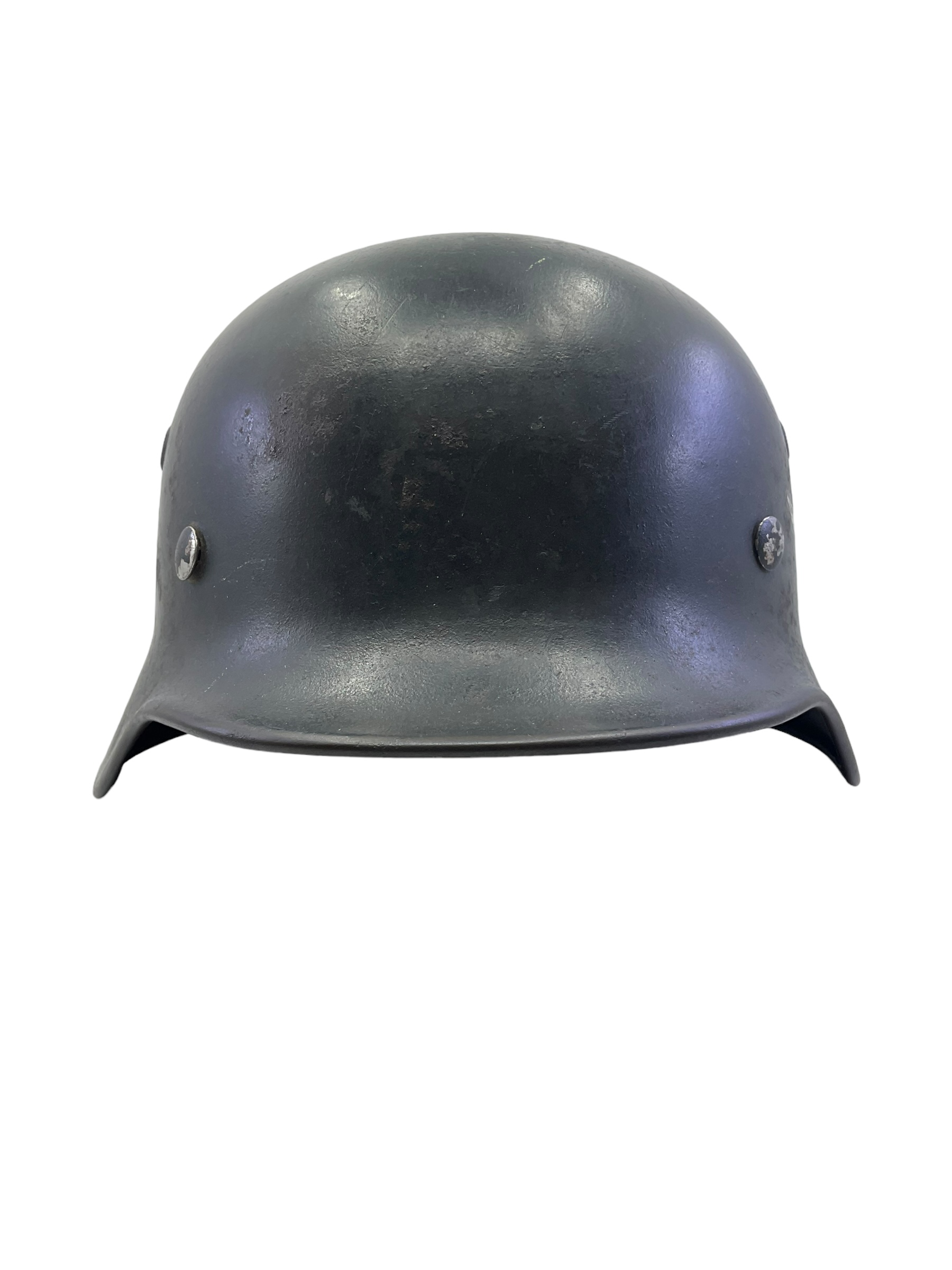 WW2 German Luftwaffe M40 Single Decal Steel Helmet Lot #836 ET62 WW2 German Luftwaffe M40 Single Decal Steel Helmet Lot #836 ET62