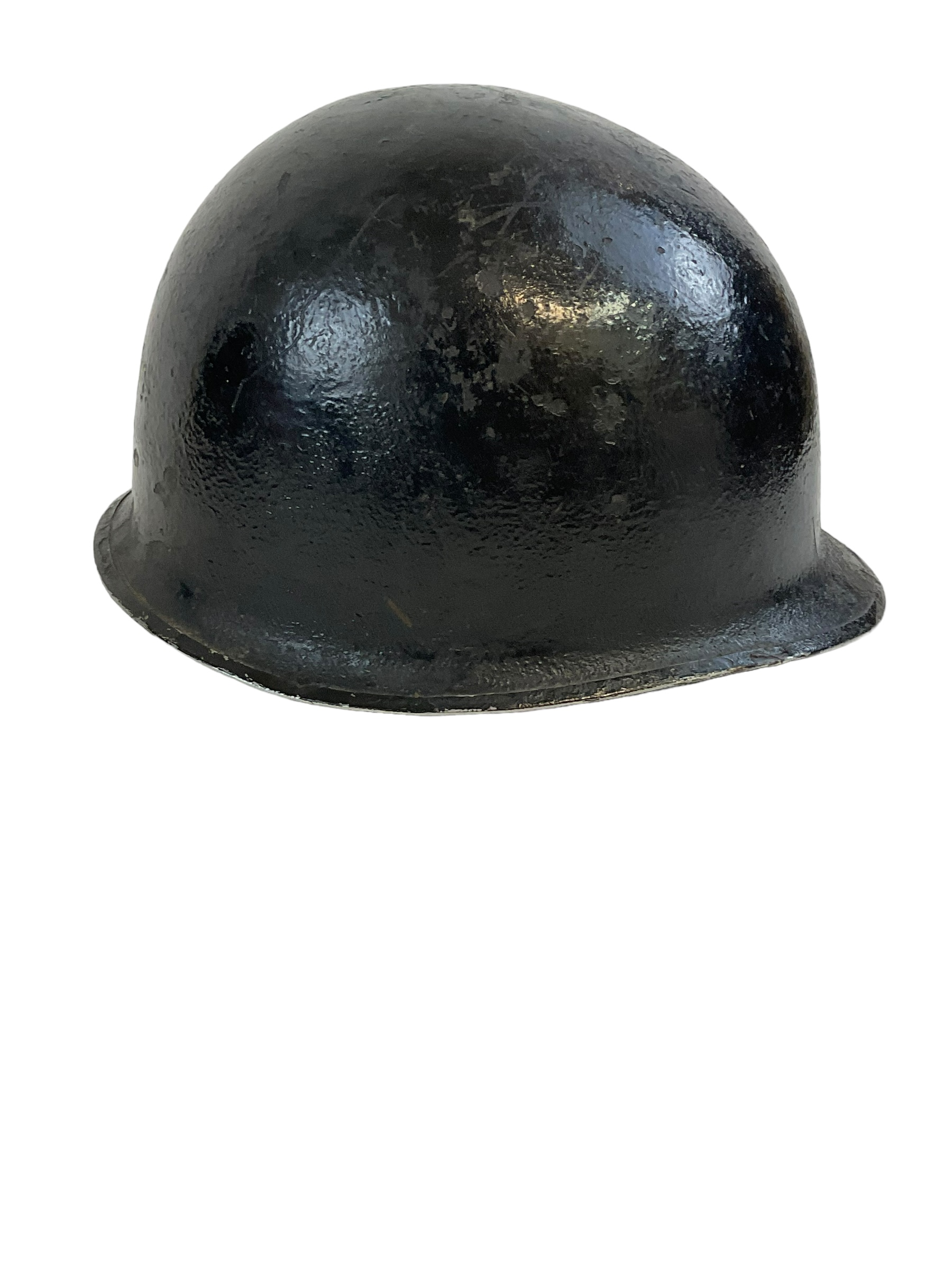 WW2 US M1 Steel Helmet Front Seam Fixed Bail with Cut Down Liner WW2 US M1 Steel Helmet Front Seam Fixed Bail with Cut Down Liner