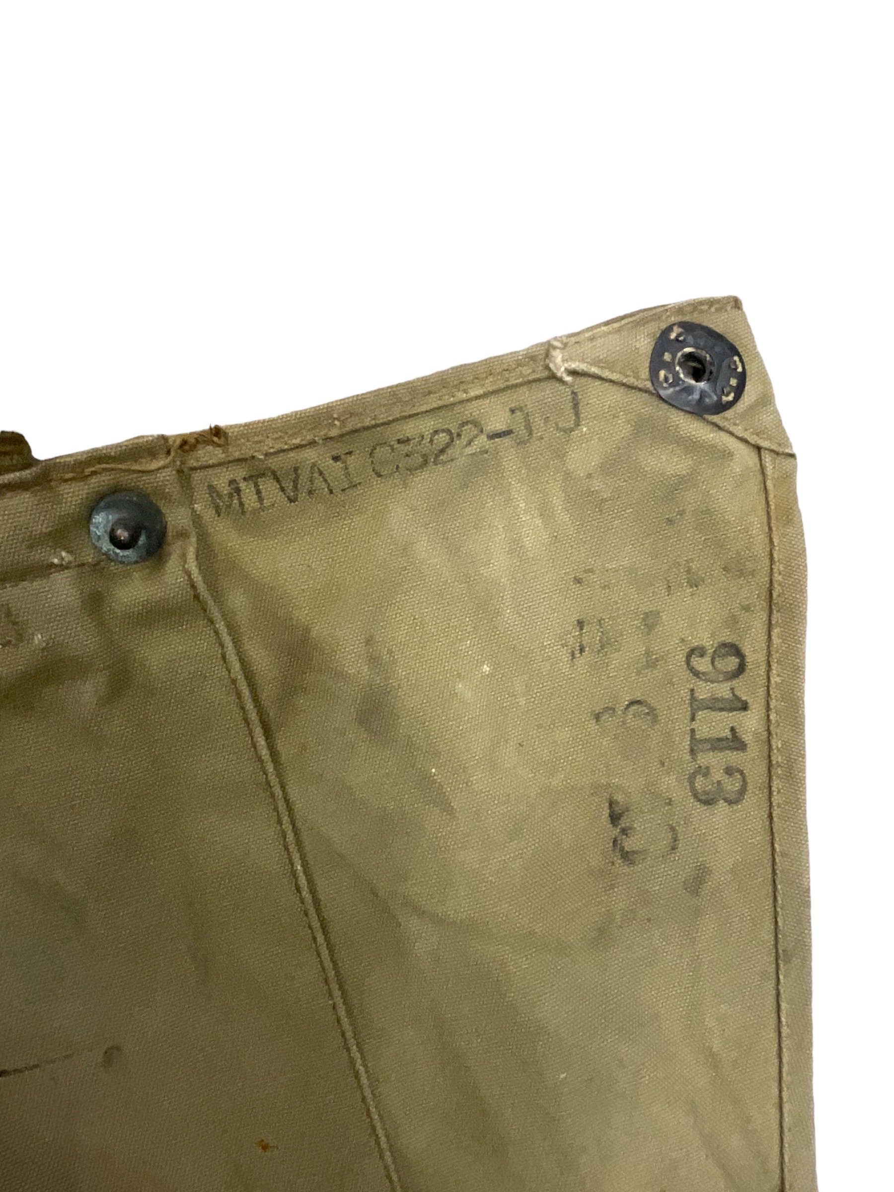 WW2 US Army M2A2 Gas Mask Carry Bag EMPTY Named with Research WW2 US Army M2A2 Gas Mask Carry Bag EMPTY Named with Research