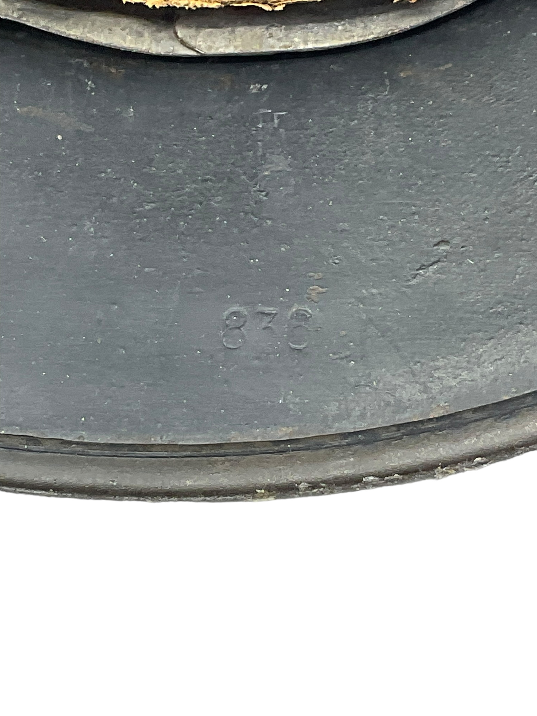 WW2 German Luftwaffe M40 Single Decal Steel Helmet Lot #836 ET62 WW2 German Luftwaffe M40 Single Decal Steel Helmet Lot #836 ET62