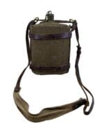 WW1 British BEF Dismounted Cavalry Canteen and Leather Carrier