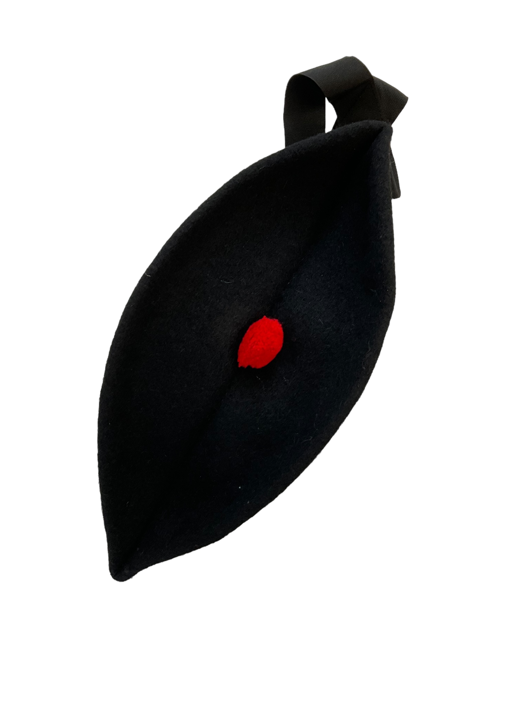 British Scottish Highland Pipers Black Glengarry Cap Hat 7 1/8 British Scottish Highland Pipers Black Glengarry Cap Hat 7 1/8