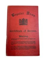 WW2 British Parachute Regiment Gloucestershire Certificate of Service Book WW2 British Parachute Regiment Gloucestershire Certificate of Service Book